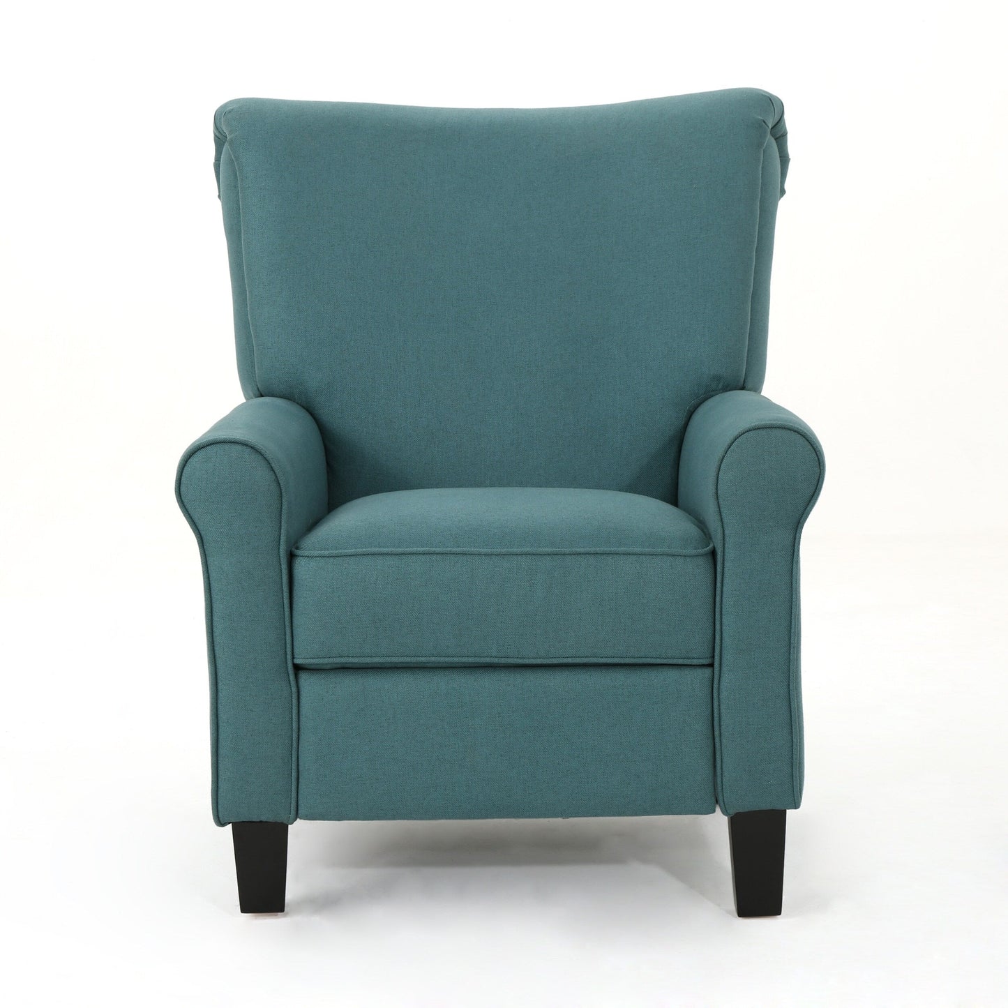 Roomfitters Manual Standard Recliner, Comfortable Lounge Chair for Living Room, Bedroom, Teal