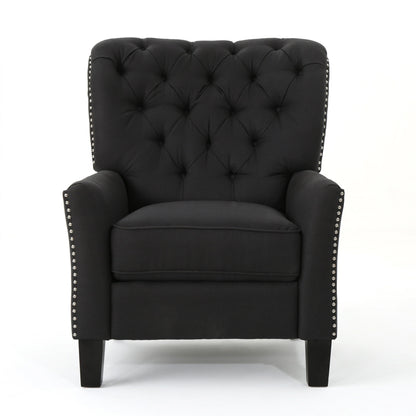 Roomfitters Modern Fabric Push Back Recliner, Comfortable Lounge Chair for Living Room, Bedroom