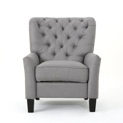 Roomfitters Modern Fabric Push Back Recliner, Comfortable Lounge Chair for Living Room, Bedroom