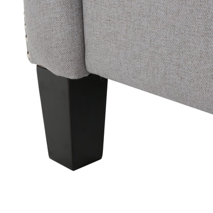 Roomfitters Modern Fabric Push Back Recliner, Comfortable Lounge Chair for Living Room, Bedroom