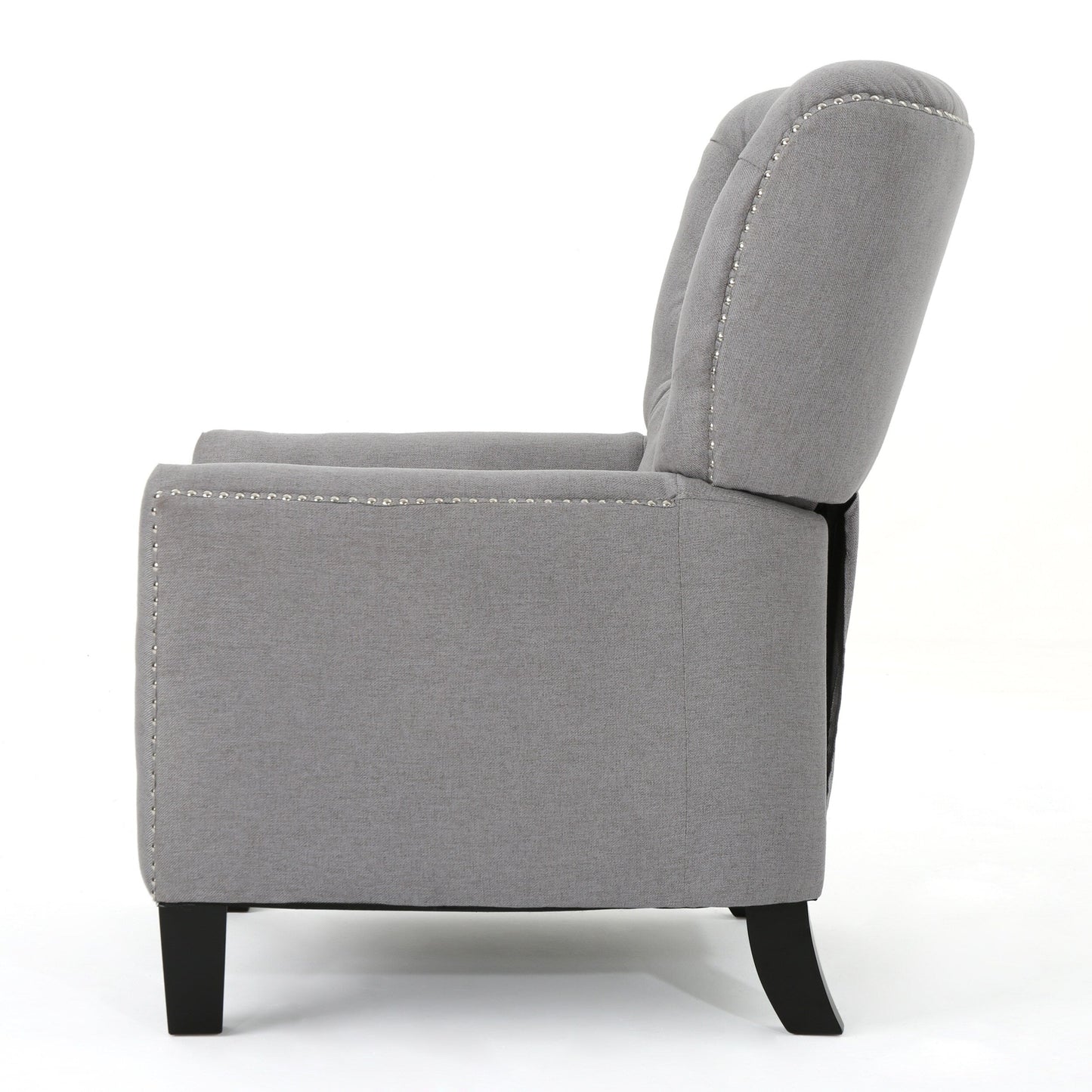Roomfitters Modern Fabric Push Back Recliner, Comfortable Lounge Chair for Living Room, Bedroom