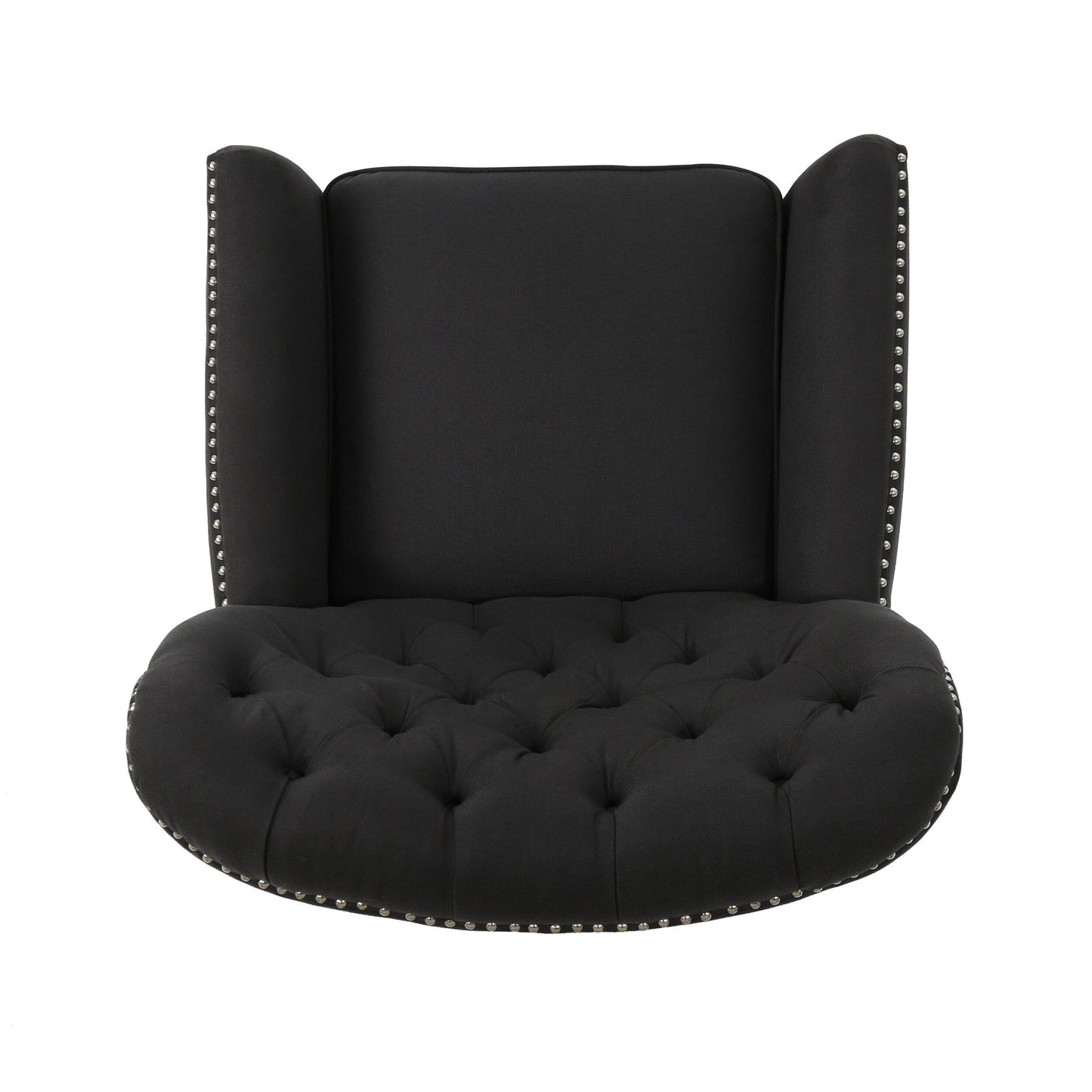 Roomfitters Modern Fabric Push Back Recliner, Comfortable Lounge Chair for Living Room, Bedroom