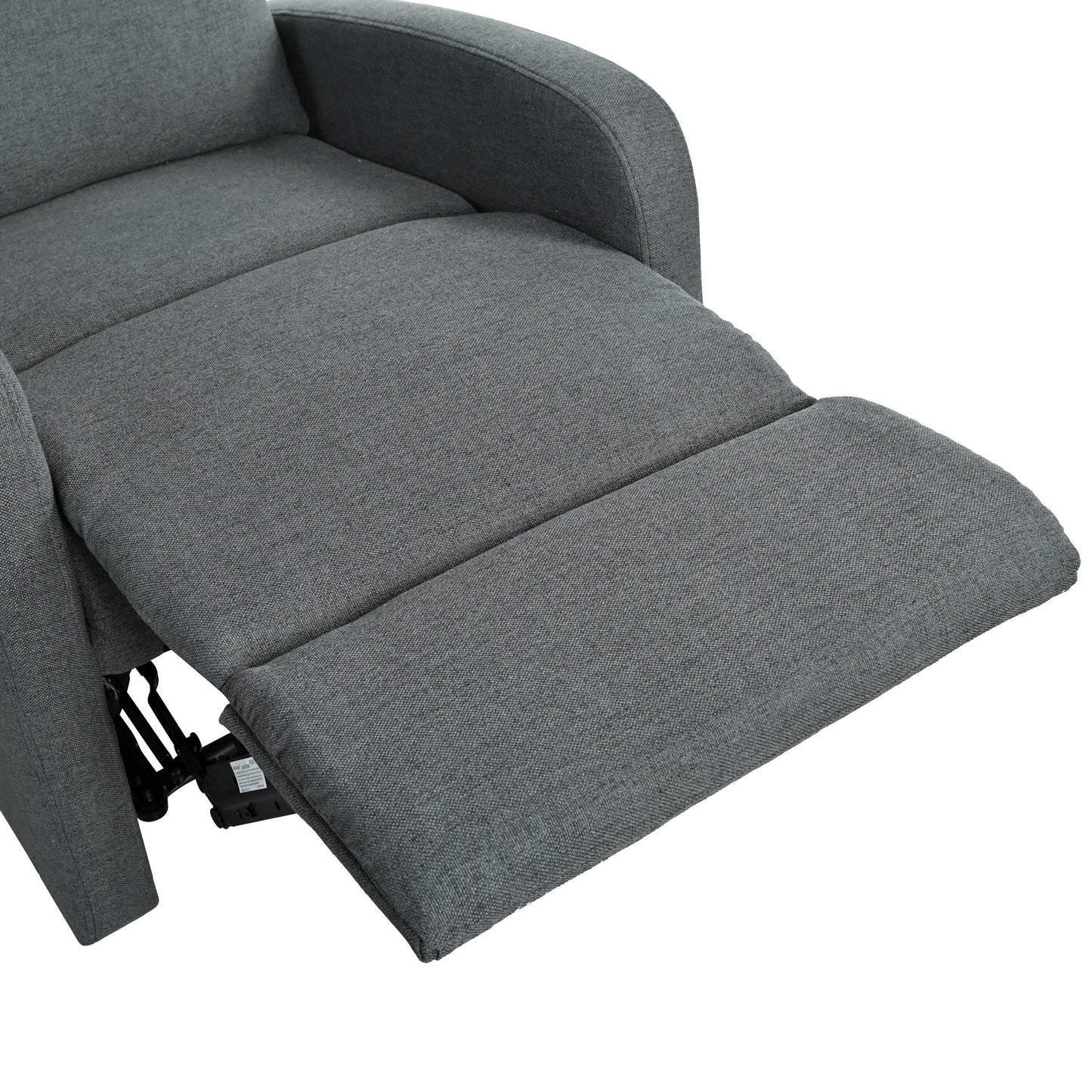 Roomfitters Modern Recliner Manual Recliner Home Theater Chair, Adjustable Recliner for Living Room, Charcoal