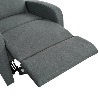Roomfitters Modern Recliner Manual Recliner Home Theater Chair, Adjustable Recliner for Living Room, Charcoal