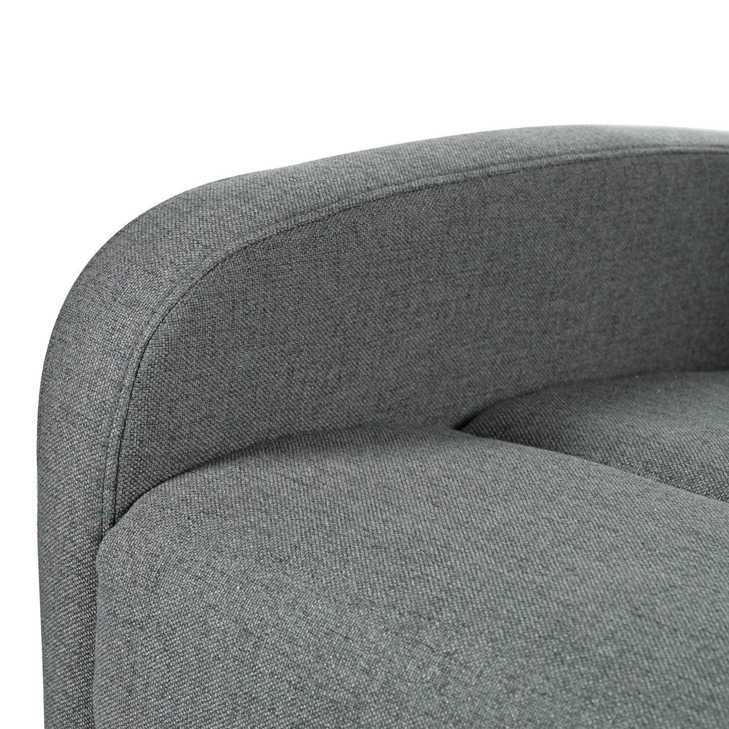 Roomfitters Modern Recliner Manual Recliner Home Theater Chair, Adjustable Recliner for Living Room, Charcoal