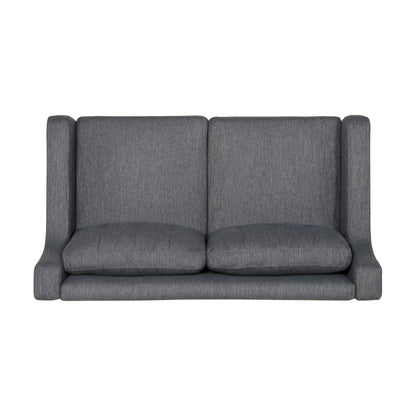 Roomfitters Modern Upholstered Sofa, Button-Tufted Couch with Curved Armrests and Comfortable Cushions