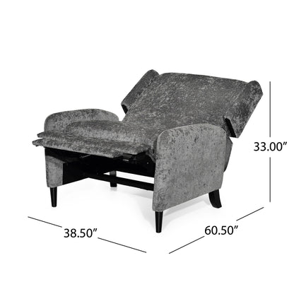Roomfitters Oversized Textured Fabric Pushback Recliner, Cozy Recliner for Living Room