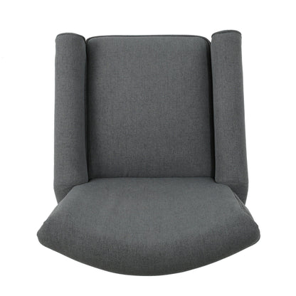 Roomfitters Push Back Recliner Chair with Rolled Arms and Padded Seat for Living Room or Study