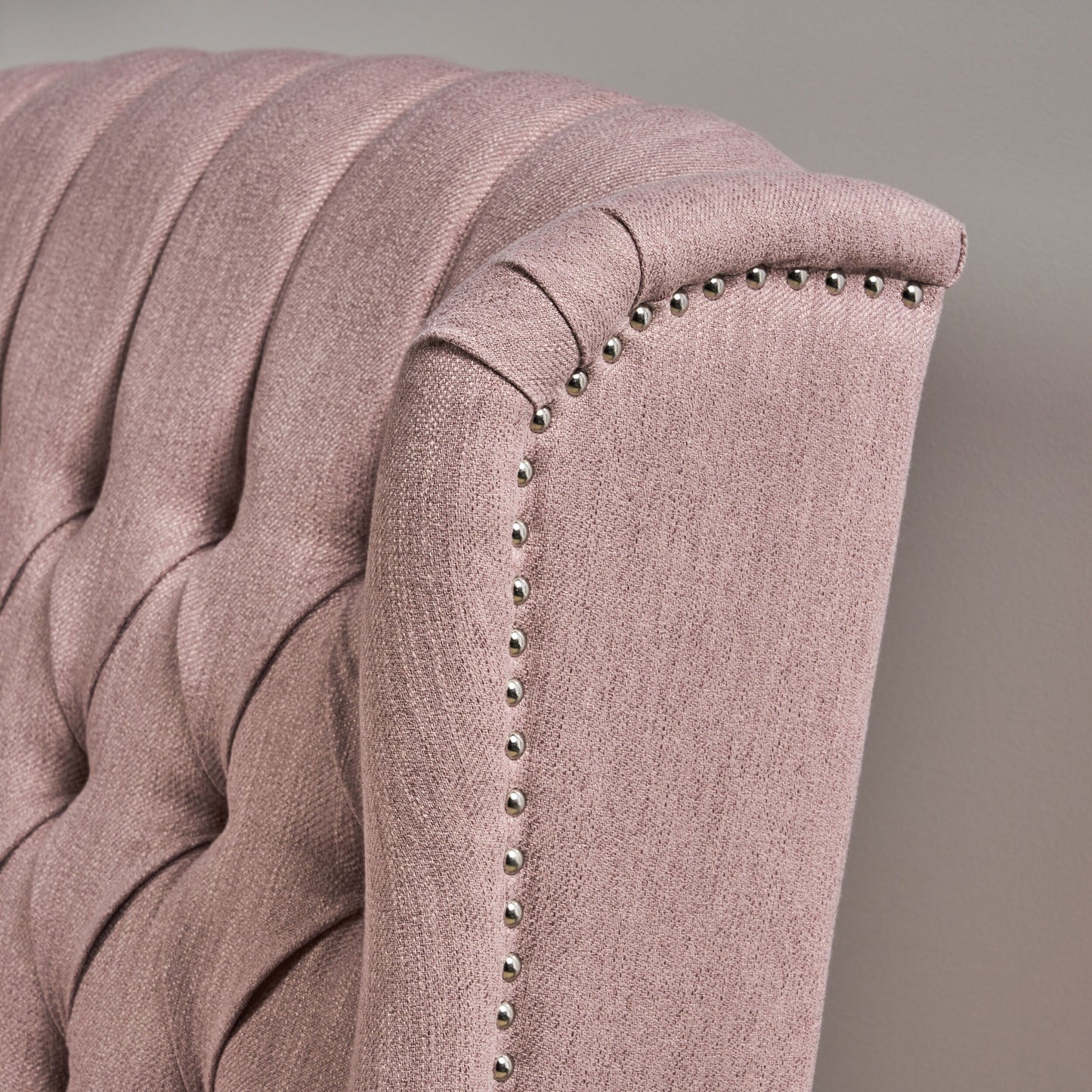 Roomfitters Tufted Wingback Recliner Chair with Rolled Arms and Turned Wood Legs, Lounge Accent Chair for Living Room