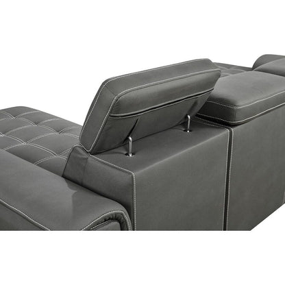 Roomfitters U-Shaped Sleeper Sofa, 121 Oversized 2 in 1 Pull-Out Bed, Sectional Sofa with Double Storage Chaise