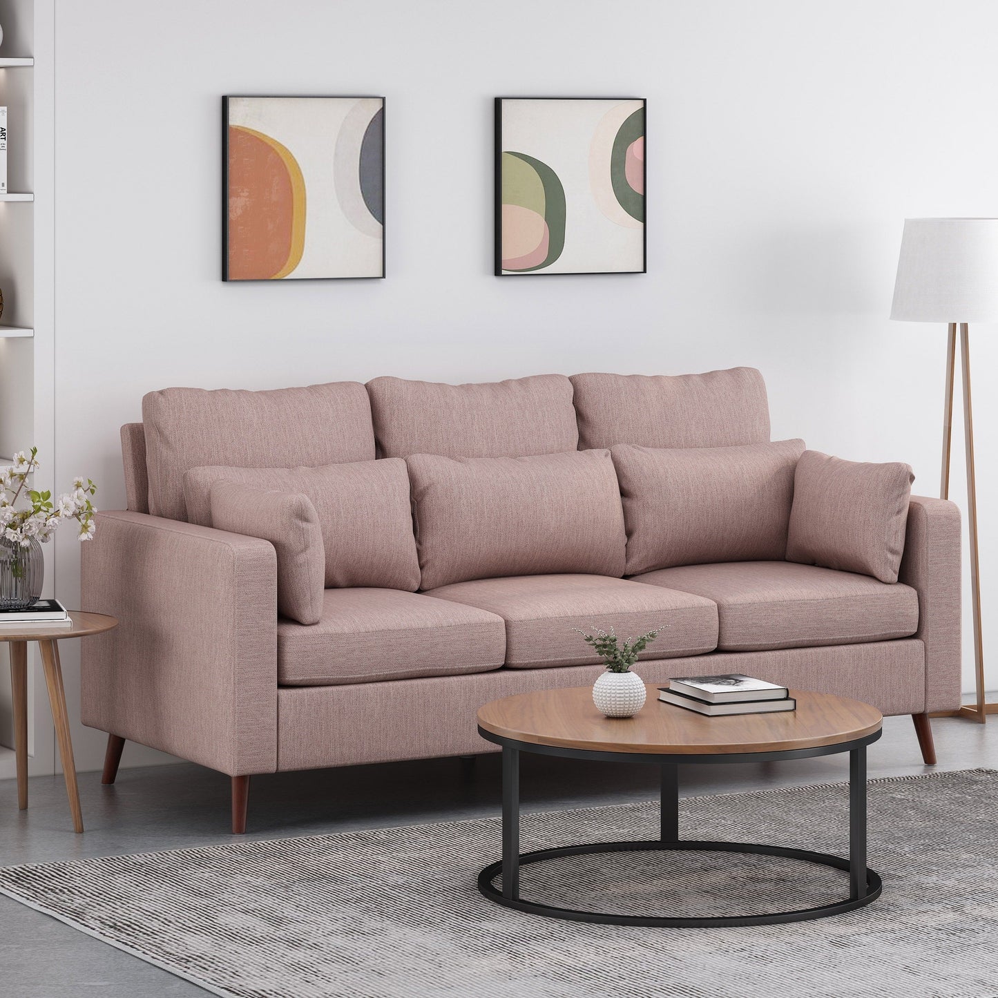 Roselle Upholstered 3-seat Sofa by Christopher Knight Home