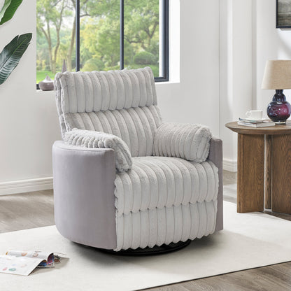 Roundhill Furniture Bocaton Wide Wale Corduroy Upholstery Manual Recliner