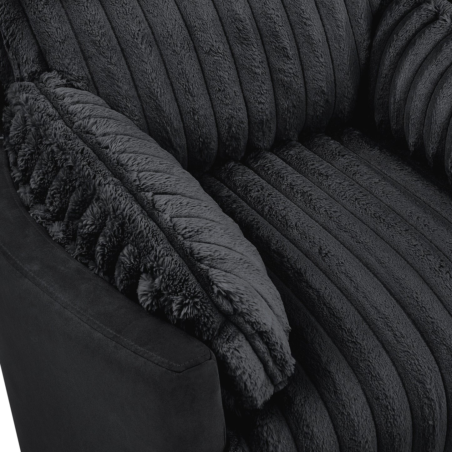 Roundhill Furniture Bocaton Wide Wale Corduroy Upholstery Manual Recliner