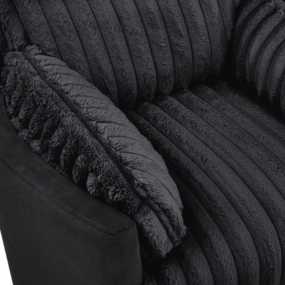 Roundhill Furniture Bocaton Wide Wale Corduroy Upholstery Manual Recliner