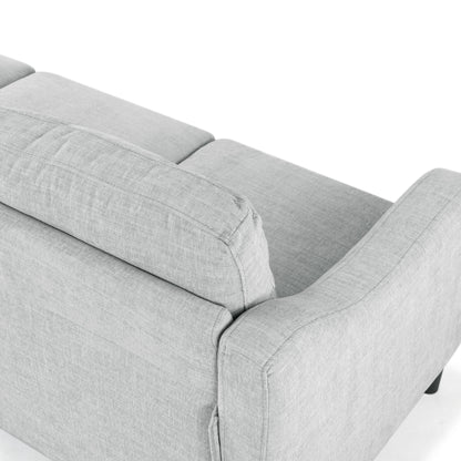 SAFAVIEH Couture Nathaniel Tufted Back 3 Seater Sofa - 77W x 32D x 34H