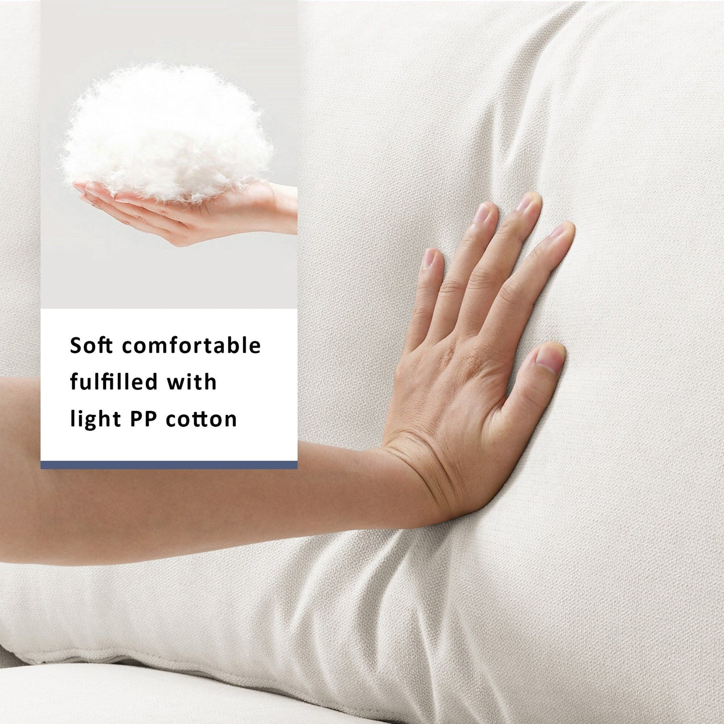 Sectional Sofa With Throw Pillows,L-Shaped Couch Set With Wide Seat,4 Seat Polyester Comfy Fabric Couch Set With Movable Ottoman