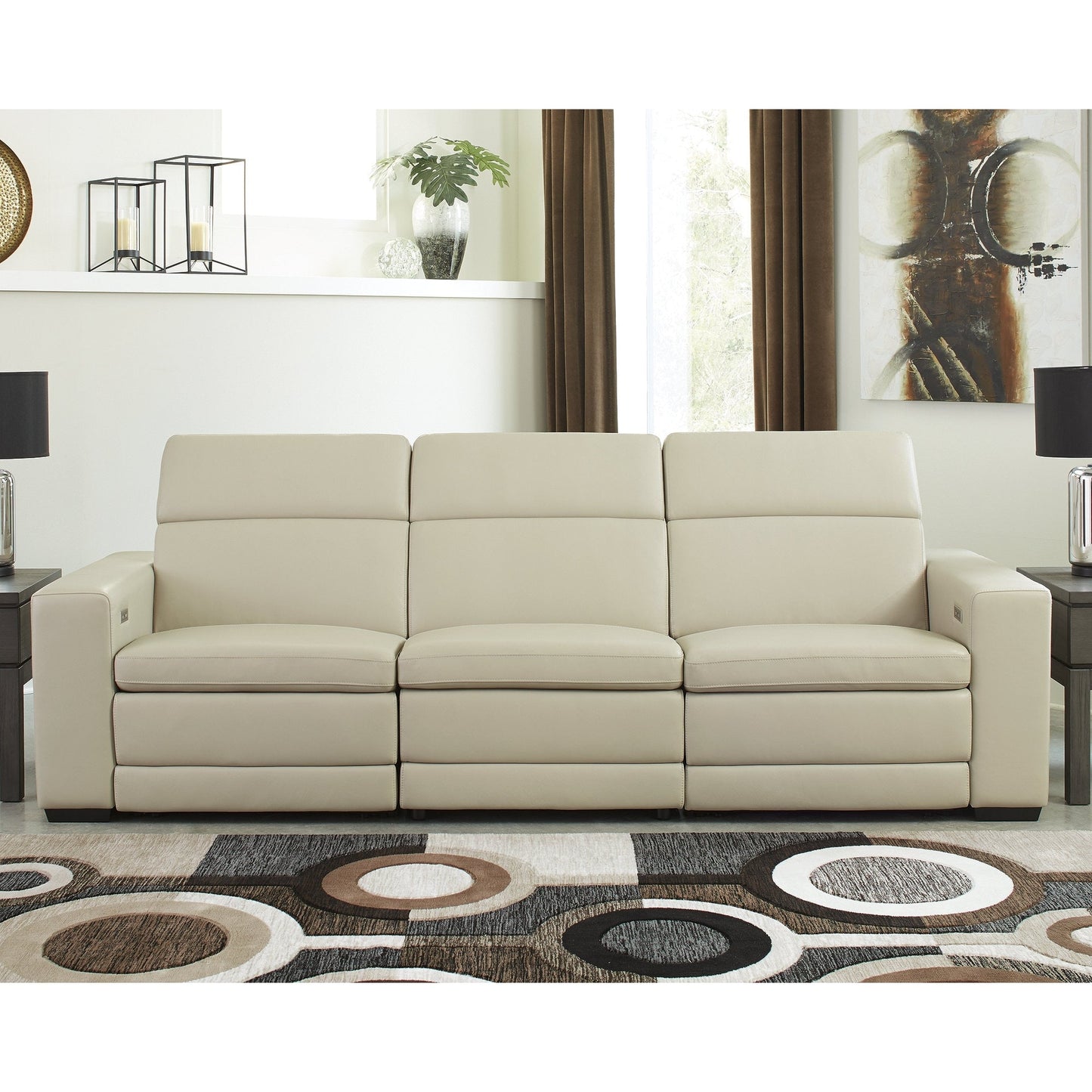 Signature Design by Ashley Texline 4-Piece Power Reclining Sofa - 93W x 43D x 32H