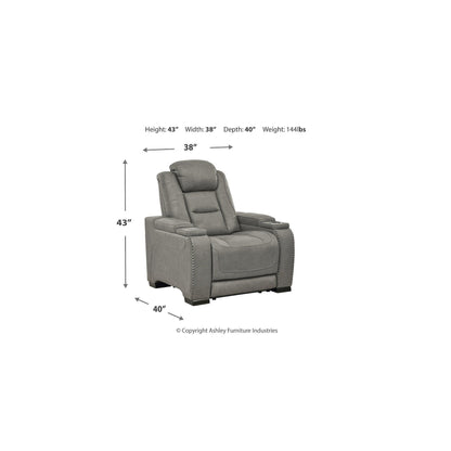 Signature Design by Ashley The Man-Den Gray 3-Piece Upholstery Package