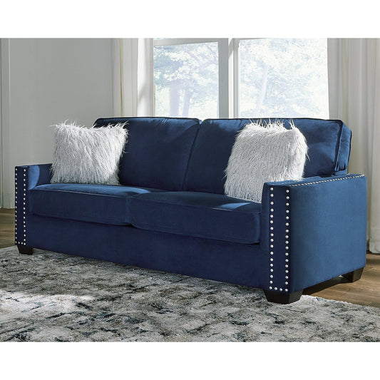 Signature Design by Ashley Wilclay Blue Sofa - 84 W x 38 D x 37 H
