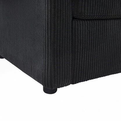 Sleeper Sofa Loveseat Sofa with a Foldable Mattress and Storage Pocket and Two USB Ports - 2 Seat