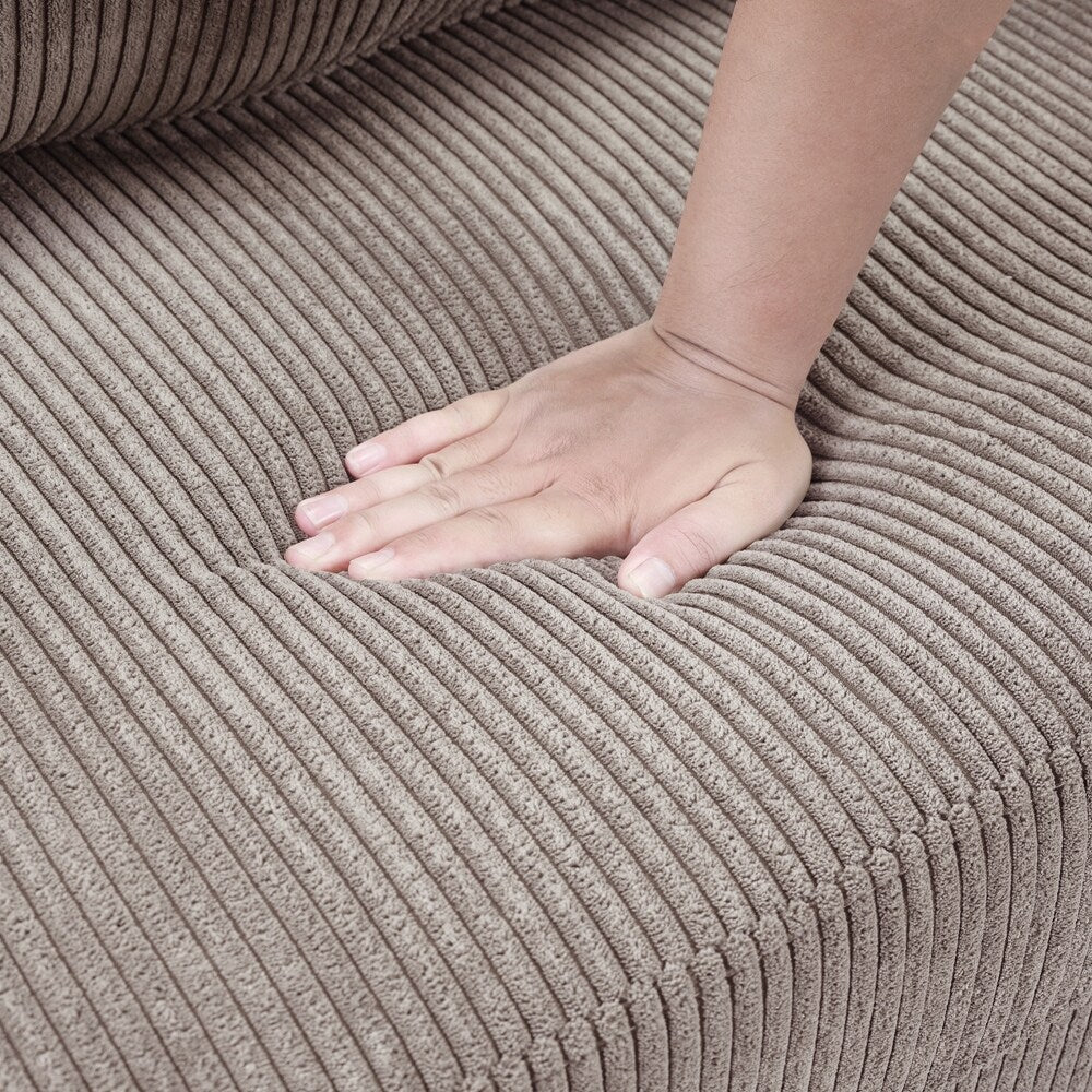 Sleeper Sofa Loveseat Sofa with a Foldable Mattress and Storage Pocket and Two USB Ports - 2 Seat