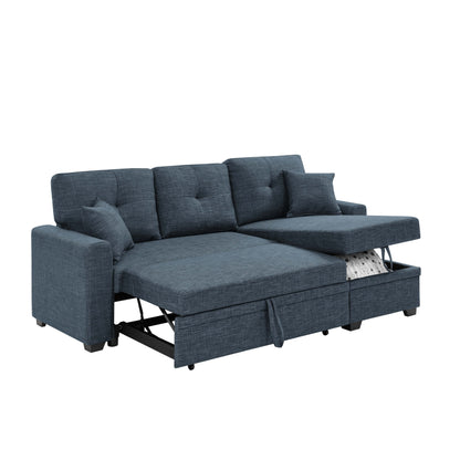 Sleeper Sofa with Upholstery - 85.5 - 54 D x 84 W x 35 H
