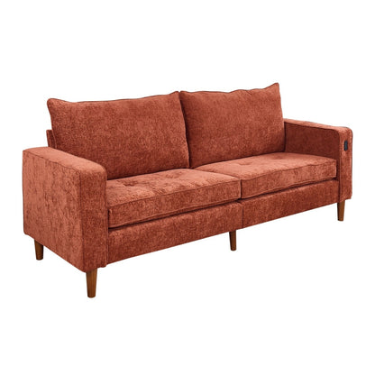 82.7 Sofas for Living Room, Comfy Love Seat Couches, Corduroy Loveseat Sofa,, Easy Assembly with USB