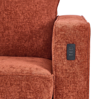 82.7 Sofas for Living Room, Comfy Love Seat Couches, Corduroy Loveseat Sofa,, Easy Assembly with USB
