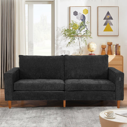 82.7 Sofas for Living Room, Comfy Love Seat Couches, Corduroy Loveseat Sofa,, Easy Assembly with USB