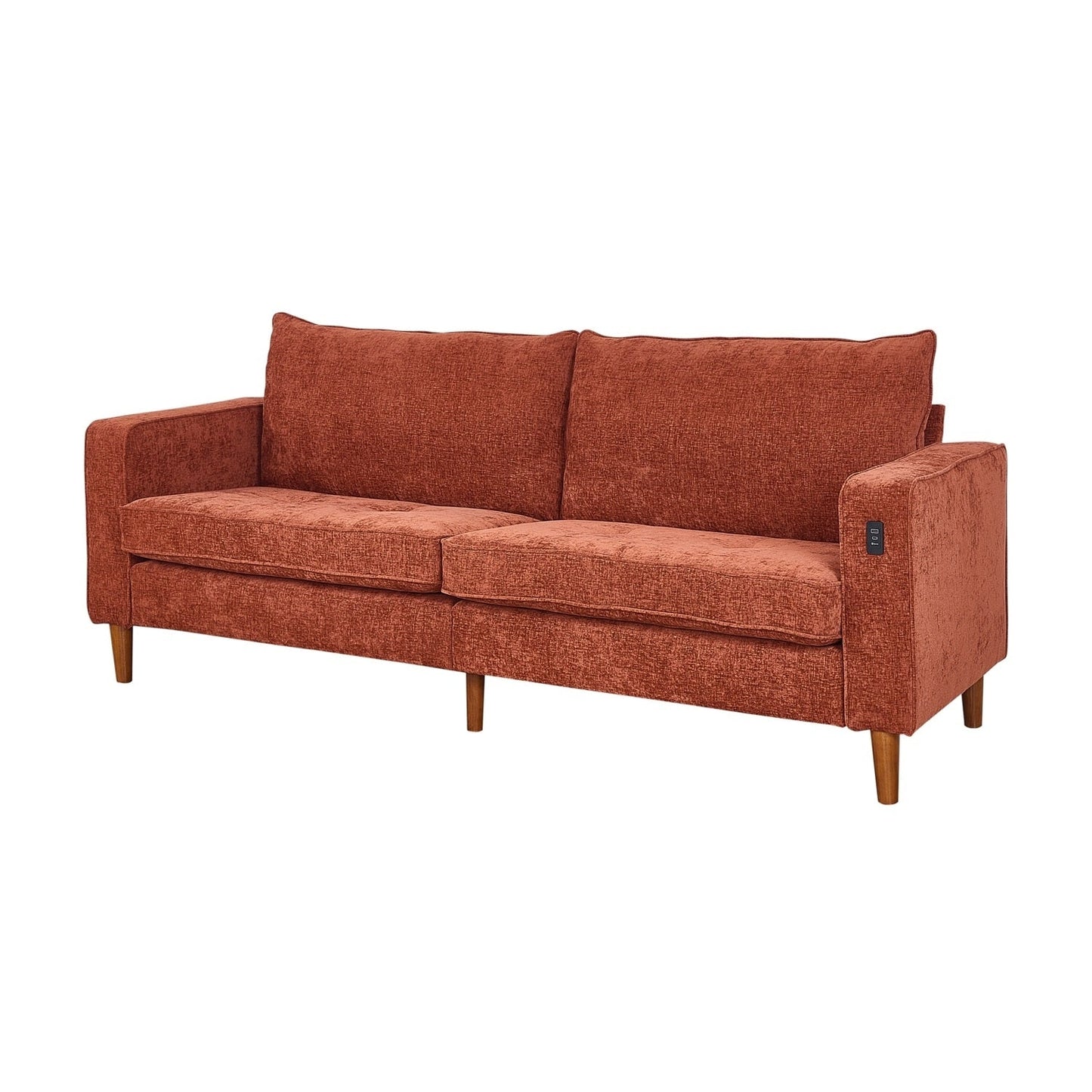 82.7 Sofas for Living Room, Comfy Love Seat Couches, Corduroy Loveseat Sofa,, Easy Assembly with USB