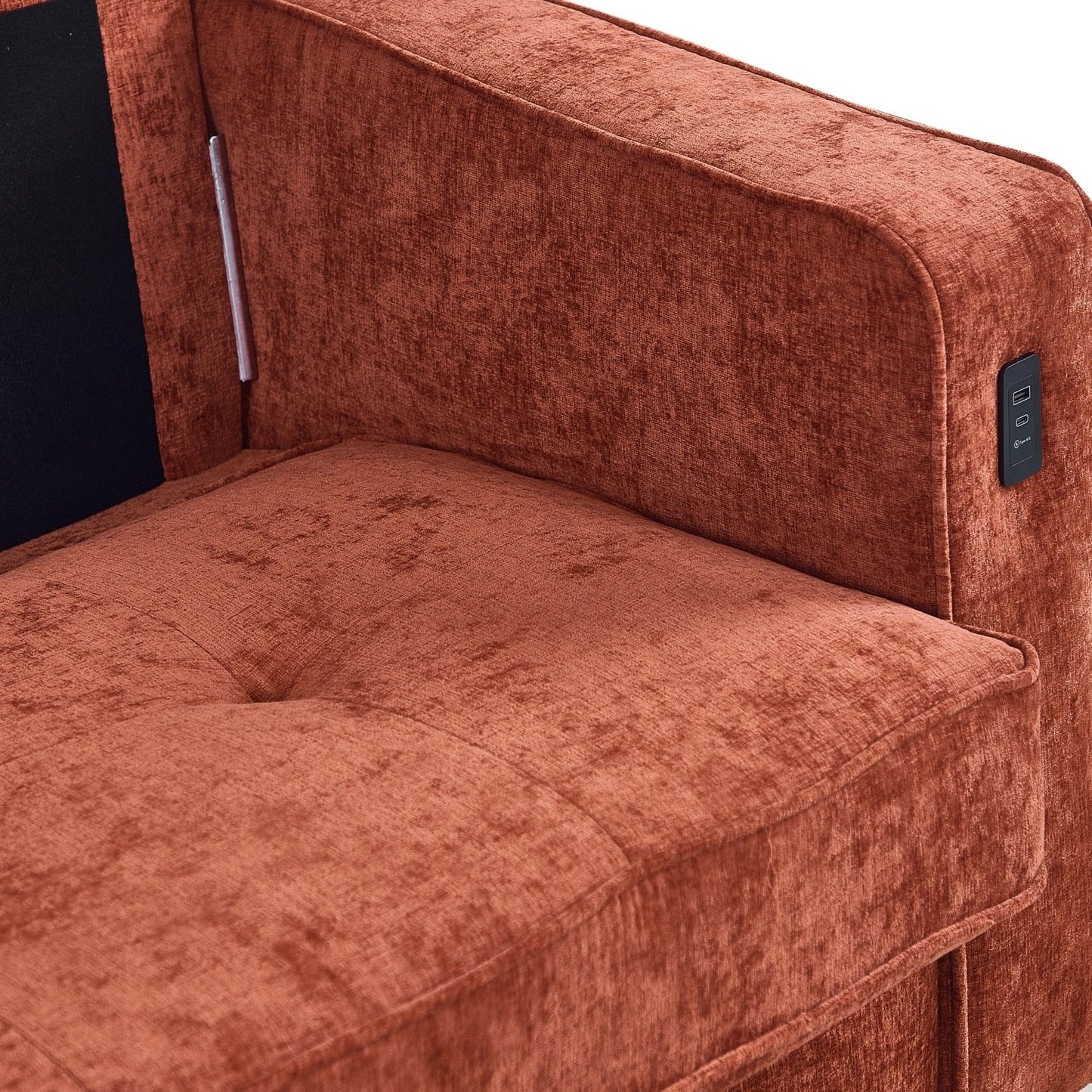 82.7 Sofas for Living Room, Comfy Love Seat Couches, Corduroy Loveseat Sofa,, Easy Assembly with USB