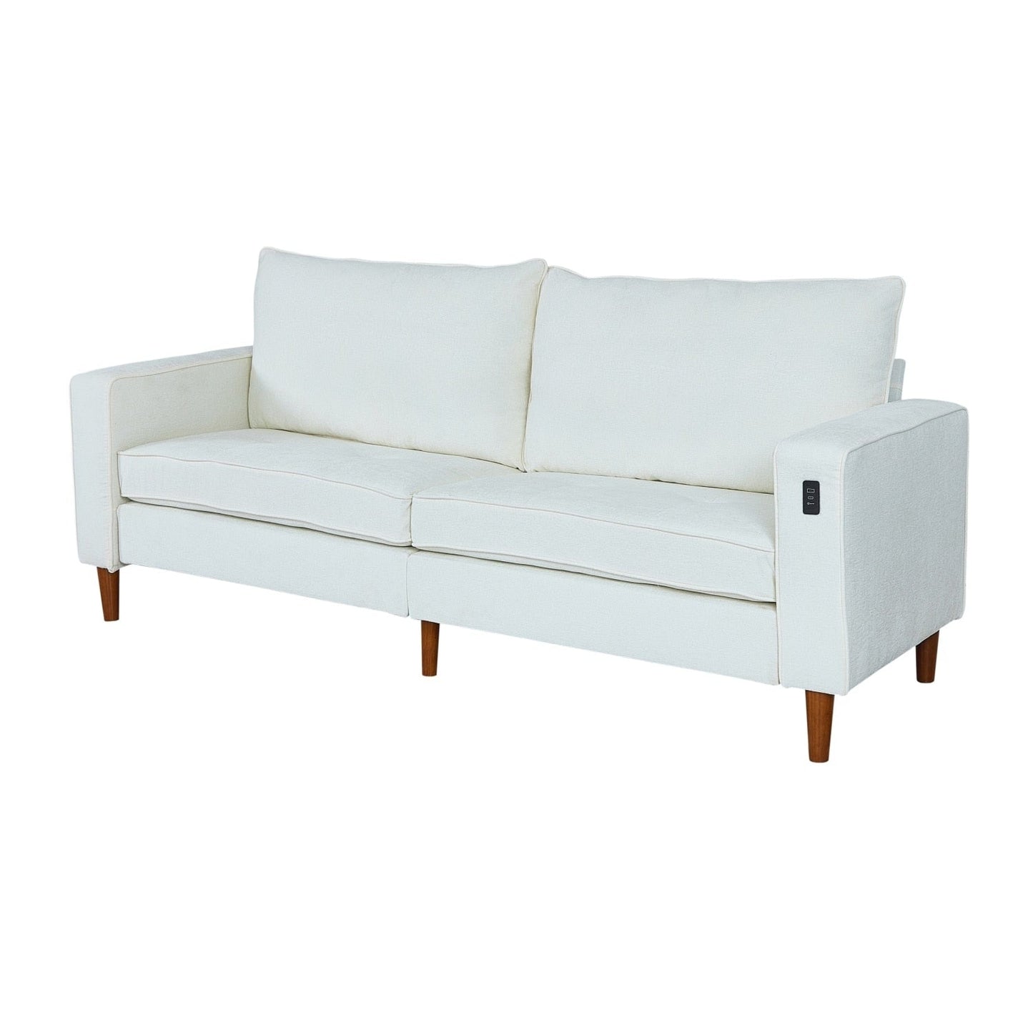 82.7 Sofas for Living Room, Comfy Love Seat Couches, Corduroy Loveseat Sofa,, Easy Assembly with USB