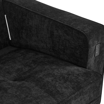 82.7 Sofas for Living Room, Comfy Love Seat Couches, Corduroy Loveseat Sofa,, Easy Assembly with USB