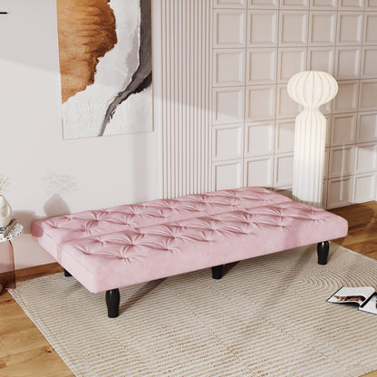 Sofa-to-Bed Evolution: 66 Black Velvet Sofa Bed Transforms Seamlessly, Ideal for Family Living Rooms,Apartments,and Bedrooms