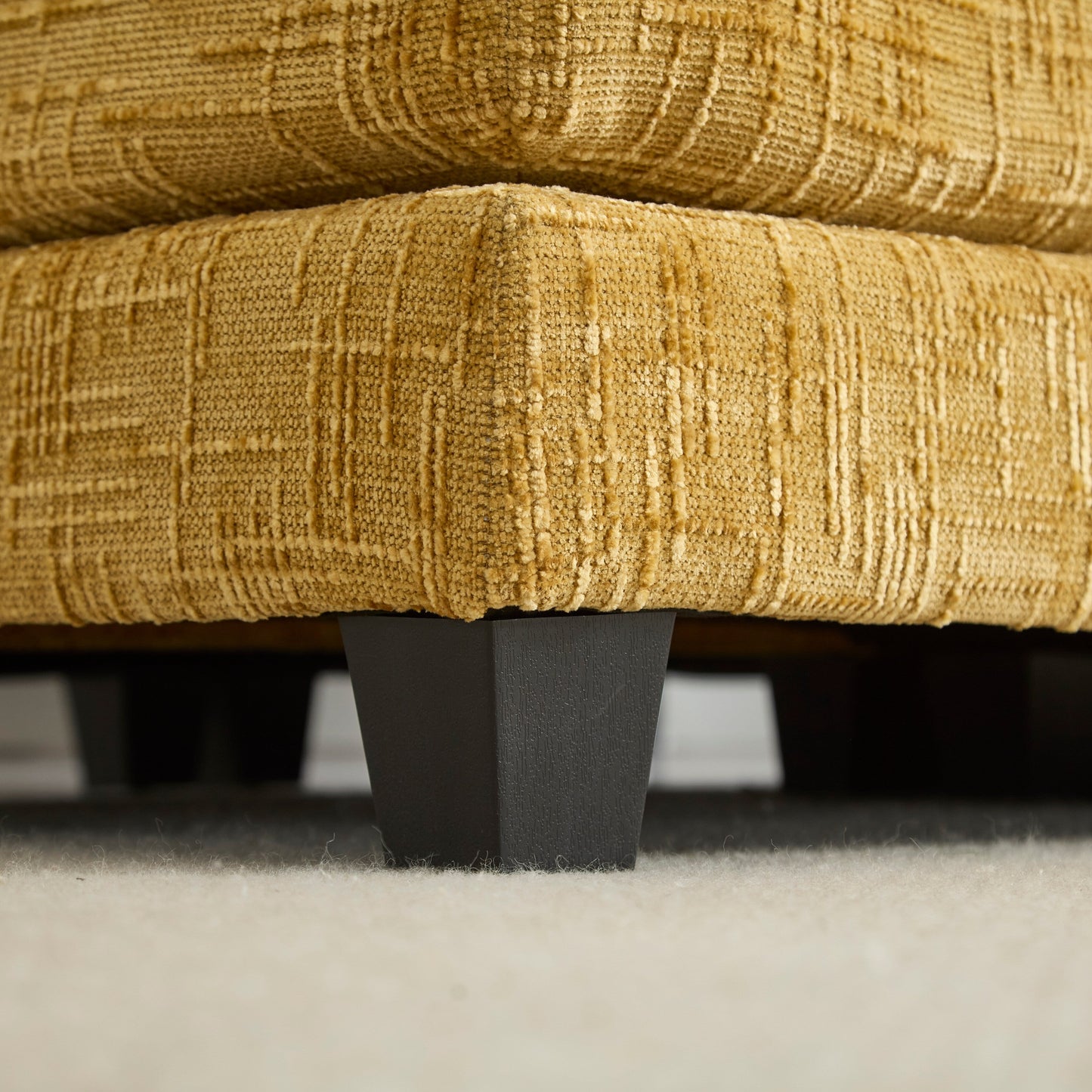 Solid Construction, the Overall Structure of the Sofa is Stable, Two Foot Stools and Two-seat Sofa with Side Pockets