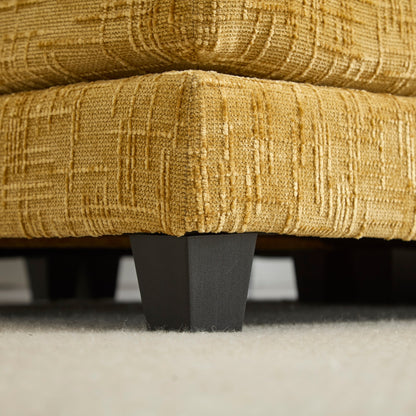 Solid Construction, the Overall Structure of the Sofa is Stable, Two Foot Stools and Two-seat Sofa with Side Pockets