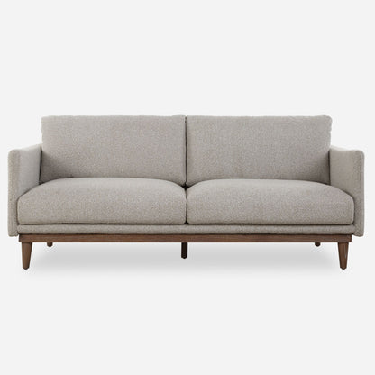 Solid Loveseat Sofa - 83 - Sand Gray
