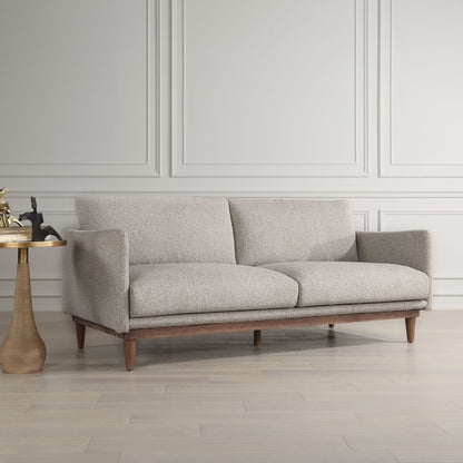 Solid Loveseat Sofa - 83 - Sand Gray