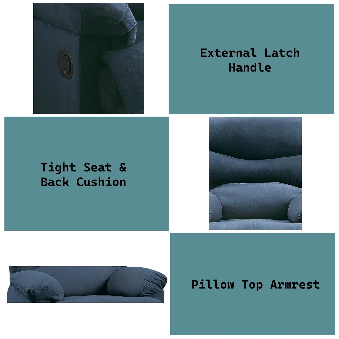 Sophisticated Woven Fabric Recliner for Ultimate Relaxation Experience