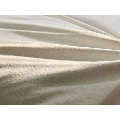 Square Arm Linen Fabric Rectangle Sectional Sofa Combination Sofa in Pearl White