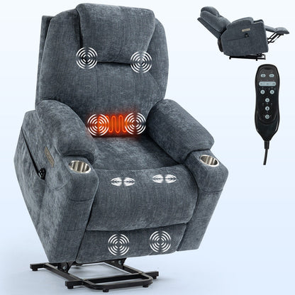 Standard Power Lift Recliner Chair with Full?Body Massage & USB