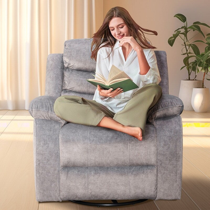 Standard Recliner with Rocking and Swivel Function for Living Room