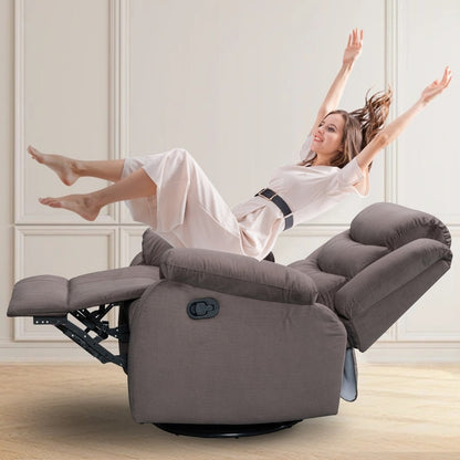 Standard Recliner with Rocking and Swivel Function for Living Room