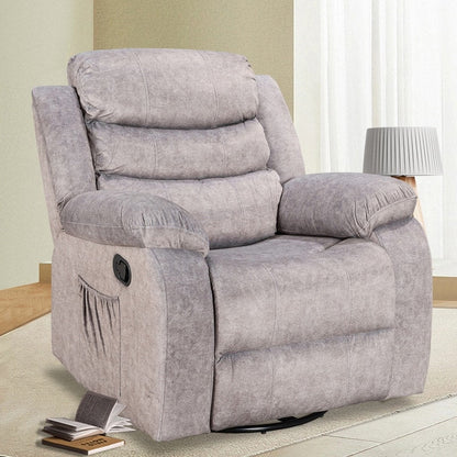 Standard Recliner with Rocking and Swivel Function for Living Room