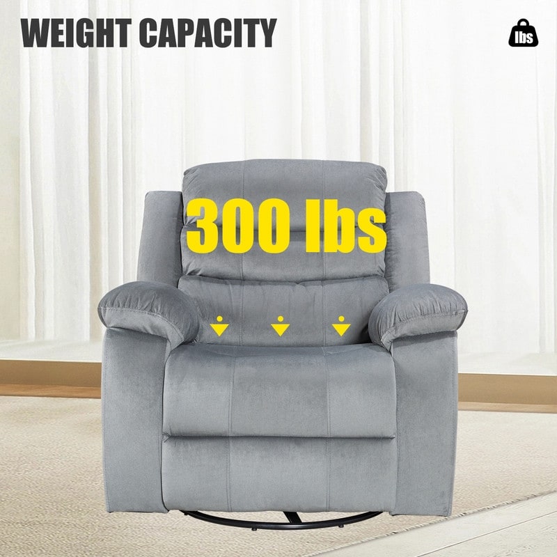 Standard Recliner with Rocking and Swivel Function for Living Room