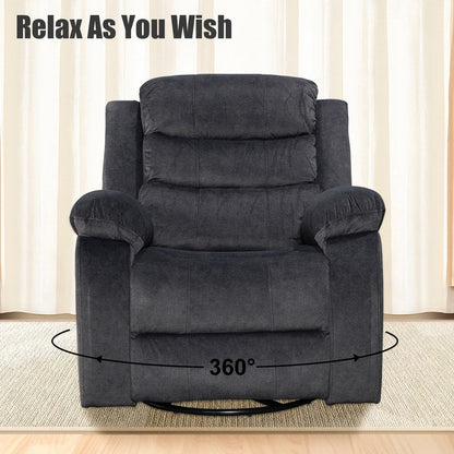 Standard Recliner with Rocking and Swivel Function for Living Room