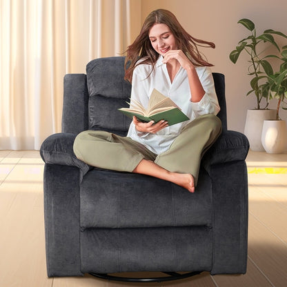 Standard Recliner with Rocking and Swivel Function for Living Room