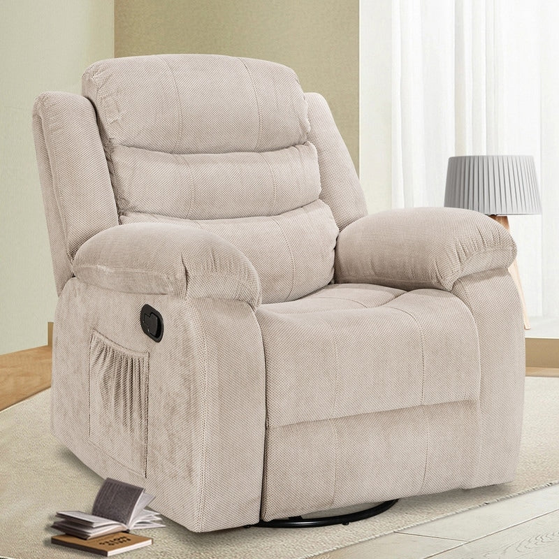 Standard Recliner with Rocking and Swivel Function for Living Room