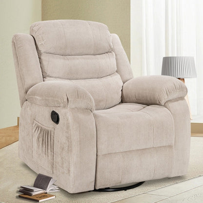 Standard Recliner with Rocking and Swivel Function for Living Room