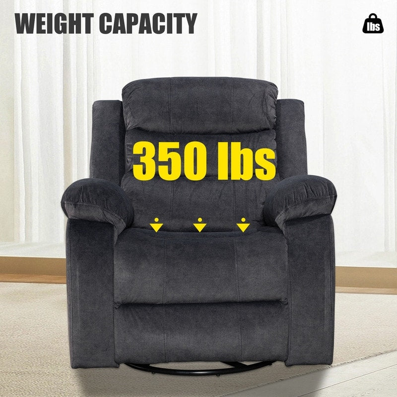 Standard Recliner with Rocking and Swivel Function for Living Room